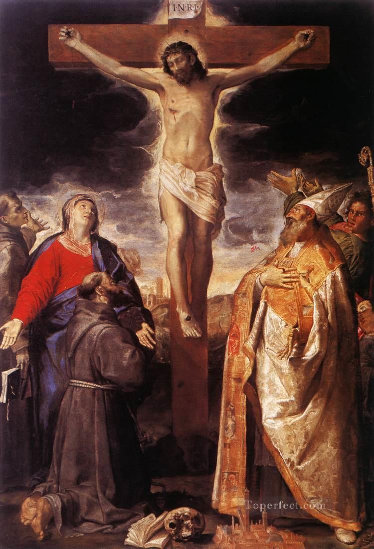 Crucifixion Baroque Annibale Carracci Oil Paintings